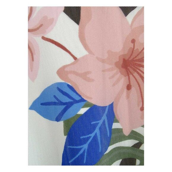 Coco Reef Women's Palm-Print Mesh-Overlay Tankini Top (38DD, Multi) - Picture 3 of 3